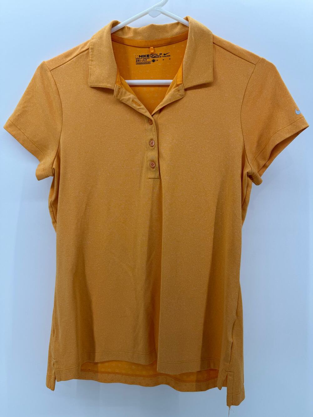 Womens Nike Golf Dri-Fit Yellow Polo - size Medium
